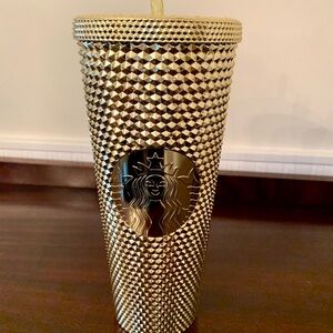 Starbucks Gold Textured Tumbler